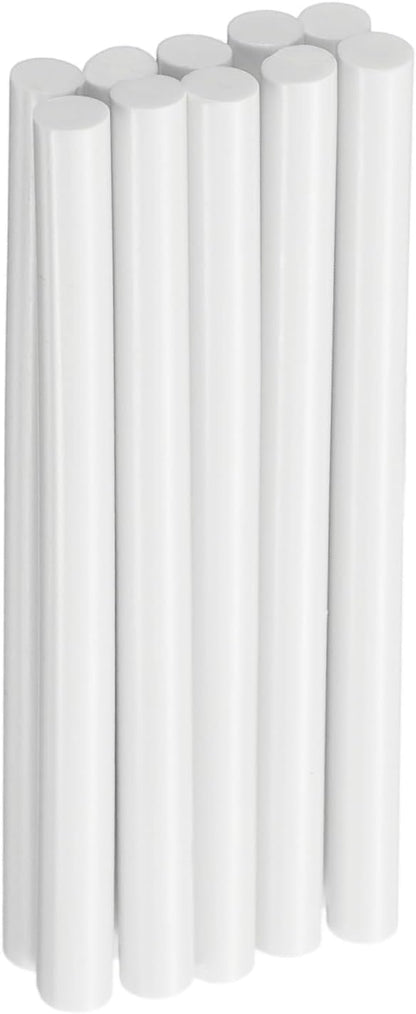 HARFINGTON 10pcs Hot Glue Sticks 0.28" Dia x 3.94" Long EVA Mini Hot Melt Adhesive Glue Stick for Hot Melt Gun Wood Plastic Glass Flowers Fabrics Foam, White