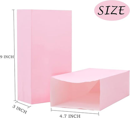 Oletx 30-Pack Pink Party Favor Paper Bags for Birthday,Treat,Goodie, Candy, Paper Lunch Bags, Babyshower,Valentine's Day,Mother's Day