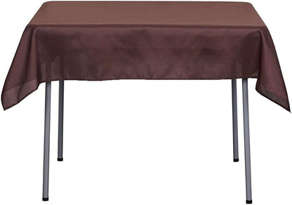 Efavormart 54x54 Chocolate Wholesale Linens Seamless Polyester Square Linen Tablecloth for Wedding Banquet Party Restaurant
