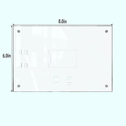HELPLEX Picture Frames, 3 Pack 6x8 inch Acrylic Picture Frame Clear 6 x 8 Photo Frames Magnetic Picture Frames Ready for Tabletop Display, Effectively Protect Photos from Fading and Yellowing