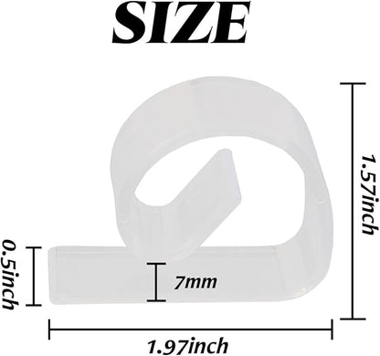36PCS Transparent Clear Tablecloth Clips, Plastic Table Cloth Clips，Windproof Table Cover Holder Clamps，Table Cloth Holder for Christmas Home Wedding Party Indoor Outdoor Camping Picnic (36)