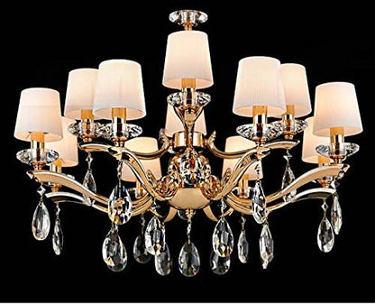 Fushing 20Pcs Chandelier Crystals, Clear Teardrop Crystal Chandelier Pendants Parts Beads, Hanging Crystals for Chandeliers (76mm, Clear)