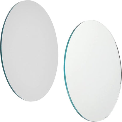 Juvale 4-Inch Round Glass Mirrors for Crafts - 4-Inch, 50-Pack, Blue, Modern - Craft Supply for Mirror Centerpieces & Home Decoration