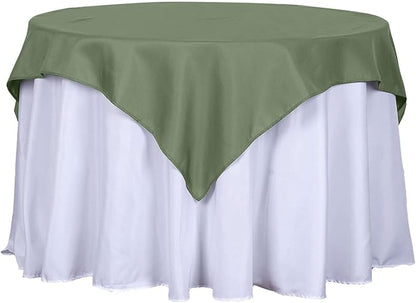 Efavormart 54x54 Moss Green Wholesale Linens Seamless Polyester Square Linen Tablecloth for Wedding Banquet Party Restaurant