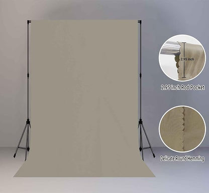 High Density Fabric 6x9FT Grey Backdrop Photo Background,Professional Photography Video Studio, Events, Streaming