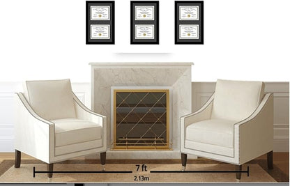 Creative Picture Frames 16X24Bk-B Black Vertical Double Diploma Frame With 2 Opening Black Mat, Holds 2-11X14-Inch Documents With Wall Hanger