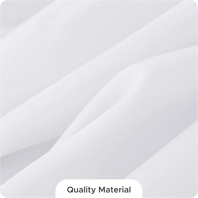 Fitable 8 Pack Round Tablecloths: Stain Resistant Wrinkle Free Circle Table Clothes, Washable Reusable Polyester Table Covers for Wedding Party Birthday Banquet Reception(White, 70 Inch)