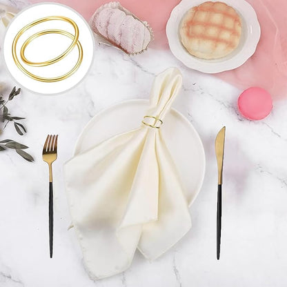 Gold Napkin Rings - 72 PCS Metal Spiral Napkin Rings(Spiral) Napkin Holders Buckles for Family Dinner, Wedding, Party,Table Decorations