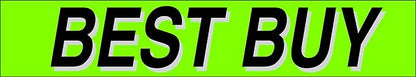 Ez-line Vinyl Windshield Stickers 3 Dozen 15 Inch Chartreuse Slogan Dealership Pro Pack for Car Lots (EZ115-Pack2)