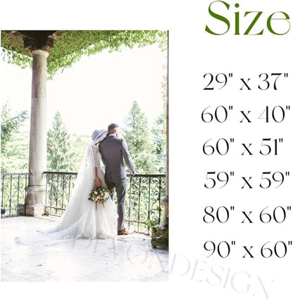 Custom Tapestry - Create Your Own Personalized Backdrop Wall Hanging Art - Upload Your Photo Text - Engagement & Wedding Banner