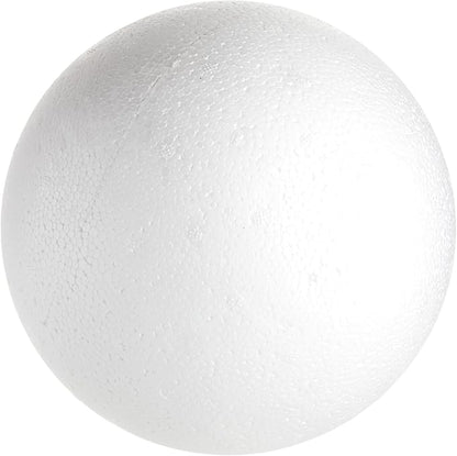 Juvale Sphere Craft Foam Balls - 7.5-Inch White Polystyrene Spheres - 2 Pack for DIY Projects, Floral Centerpieces & Home Decor