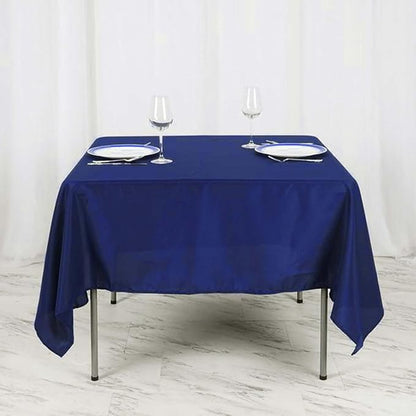 Efavormart 70" Square Linens Navy Blue Wholesale Linens Polyester Square Linen Tablecloth for Wedding Banquet Party Restaurant