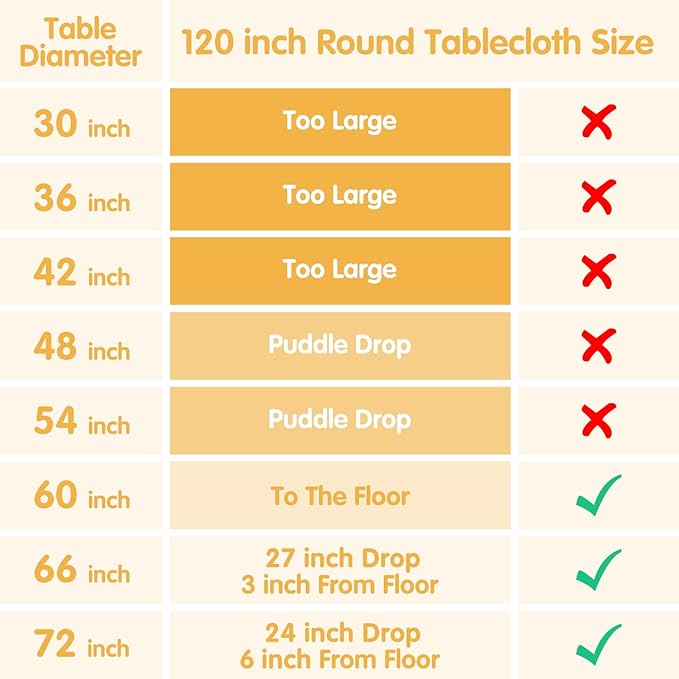 BRILLMAX 6 Pack Beige Round Tablecloths 120 Inch - Circle Bulk Linen Polyester Fabric Washable Table Cloth Cover for Wedding Reception Banquet Birthday Party Buffet Restaurant