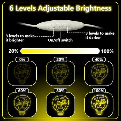 Let Your Light Shine Neon Sign,Dimmable LED Light Signs for Wall Art Decor,Inspirational Backdrop for Bedroom Club Party Man Cave,Gift for Teen Men USB Powered（14.6"*11.8"）