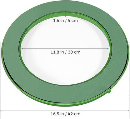 DOITOOL Flower Foam Ring with Suction Cup Car Flower Mud Green Wet Foam Blocks Round Floral Foam Blocks Artificial Floral Arrangements Mud for Florist Wedding Car Holiday Decoration 250g