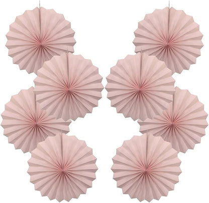 Pink Birthday Decorations,DIY Pink Paper Fans Hanging Decoration ,Party Supplies Party Fans 12in, Pink Christmas,Wedding Graduation Events Accessories 30 Color DIY Set (Baby Pink)