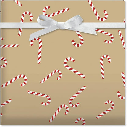 Current Sweet Treats Double-Sided Rolled Christmas Wrapping Paper - Premium Jumbo 23-Inch x 32-Foot Gift Wrap Roll, 61 Square Feet Total