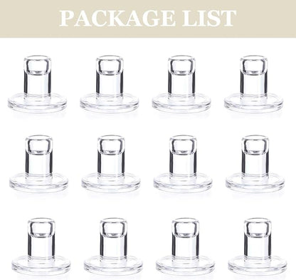 12-Pack Clear Taper Candle Holders, Glass Candlestick Holders for Tapered Candles, 2.2" H with 2.7" Base - Bulk Glass Candle Sticks for Weddings, Tables, Fireplace Mantel Decor