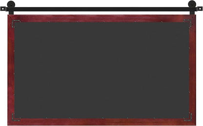 COGOOD Farmhouse Bathroom Mirror - 45 x 30 Rustic Wood Framed Wall Barn Door Mirror for Entryway, Living Room, Entryway Wall Decor (Espresso)