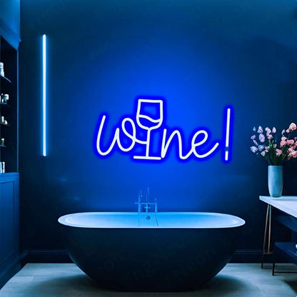 Acrylic Wine Neon Sign for Wall or Window Background Decor,LED Dimmable Bar Neon Decorative Cocktails Light Handmade Art Lamp for Home Pub Wedding Party Bar Studio,5V USB Powered