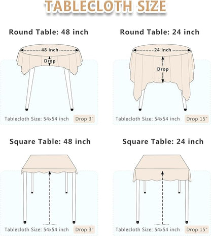 ShinyBeauty Sequin Tablecloth Table Linen Table Cover Table Overlays for Wedding Party Decor Backdrops ~1122S (54x54-Inch, Gold)
