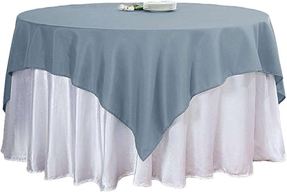 Efavormart 54x54 Dusty Blue Wholesale Linens Seamless Polyester Square Linen Tablecloth for Wedding Banquet Party Restaurant