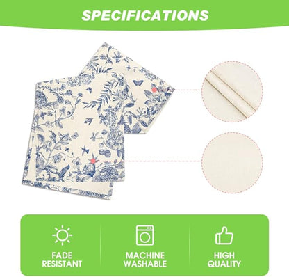 Artoid Mode Monochrome Sketch Birds and Flowers Spring Table Runner, Seasonal Summer Fall Kitchen Dining Table Decoration for Home Party Decor 13x36 Inch