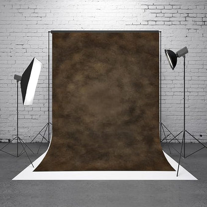 3x5ft Dark Brown Mottled Texture Photography Backdrop for Portrait Photo Studio Prop Abstract Background for Photographyer
