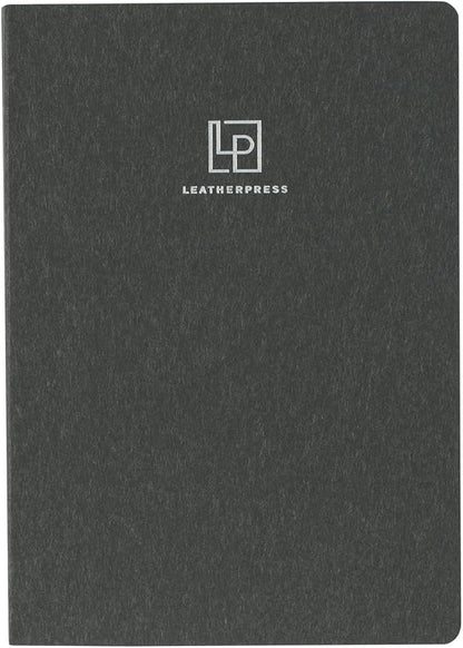 Luxury Leather Refillable Journal/Writing Notebook for Men & Women, Reusable Full-grain Leather Cover, 120gsm Thick Paper, Blank, Dotted, Lined Refills