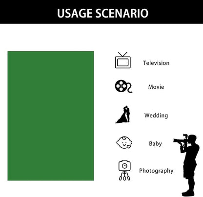 ISSUNTEX 9X15 ft Background Muslin Backdrop, Photo Studio, Collapsible High Density Screen for Video Photography and Television-Blue/Green