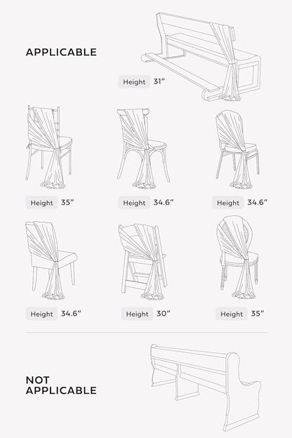 Ling's moment Wedding Chair Sashes Cover Aisle Decorations Draping Fabric Wrinkle-Free with Tie 16pcs Purple Pale Lavender for Party Ceremony Reception Floral Arrangement Banquet Outdoor Decor