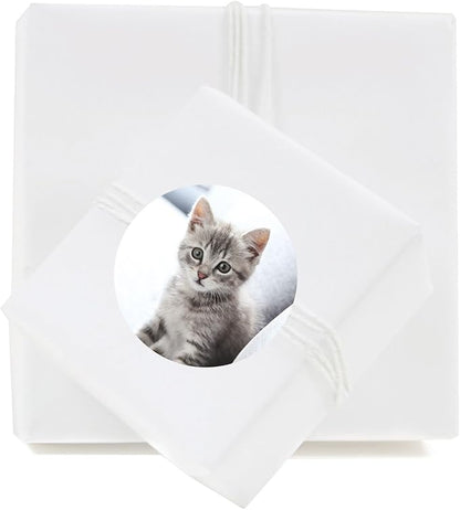 Andaz Press Bulk Photo Personalized Gift and Party Favors Collection, Round Circle Label Stickers, Custom Photo, 40-pack
