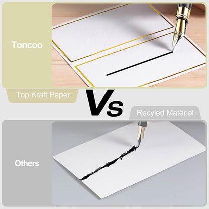 120Pcs Premium Place Cards, Small Table Cards with Gold Foil Border, 2" x 3.5" Tent Cards, Escort Cards, Name Cards, Wedding Place Cards for Wedding, Table, Dinner Parties, Seating Cards