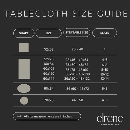 Elrene Home Fashions Autumn Pumpkin Grove Wrinkle Resistant Tablecloth, 60"x102" Rectangle, Multi Color