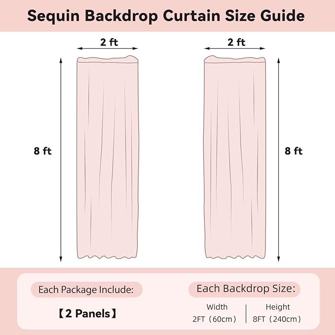 Sugargirl Navy Blue Sequin Backdrop Curtain 2 Panels 2FTx8FT Glitter Navy Blue Background Drapes Sparkle Photography Backdrop for Party Wedding Birthday Wall Decoration
