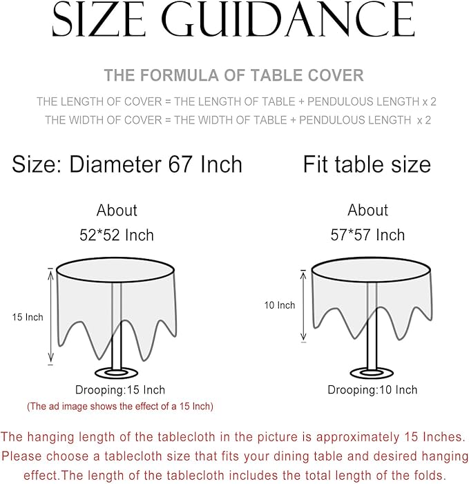 patdrea Designer Linen Tablecloth for Round Table,Anti-Wrinkle Durable Breathable Tablecloths,Decoration Table Cover Cloth for Kitchen Dining,Christmas,Thanksgiving,Diameter 67"-Pineapple a