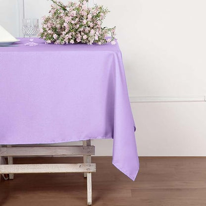 Efavormart 54x54 Lavender Wholesale Linens Seamless Polyester Square Tablecloth for Wedding Banquet Party Restaurant