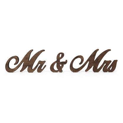 Mr and Mrs Sign for Wedding Table Decor, Mr & Mrs Wooden Signs, Rustic Wedding Decorations for Reception, Mr & Mrs Sign for Sweetheart Table Decor, Freestanding Wood Letters for Head Table Centerpiece