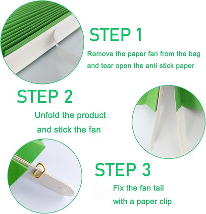 Green Party Decorations,Green Paper Decorations For Party,Tennis Party Decorations Party Paper Fans Bulk 16in,Graduation Decoration Classroom Decor,St Patrick'S Day Decortions 30 Color Diy Set （Green）