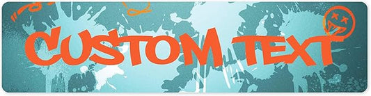 Custom Sign, Custom Street Sign, 11 Font Colors, 13 Font Styles, 4 Hole Options, 22 Sizes, 3x12 Inches, Rust Free DiBound, Fade Resistant, Made in USA by My Sign Center (Graffiti)
