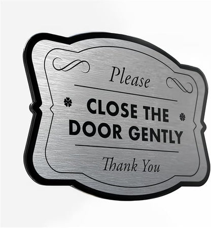 Custom Decorative Outdoor Metal Sign, Personalized Aluminum Driveway Sign, Waterproof, Made In USA, Design 3 Metallic Silver 8x8 In
