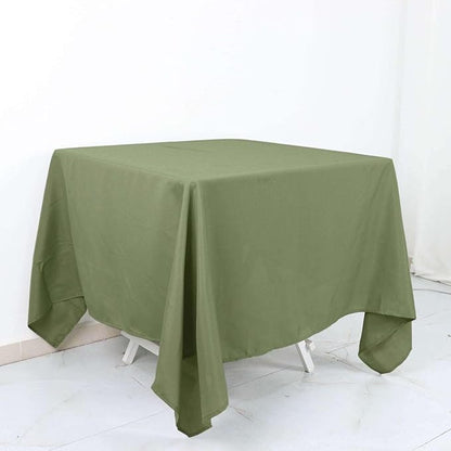 Efavormart 70" Square Linens Eucalyptus Sage Green Wholesale Linens Polyester Square Linen Tablecloth for Wedding Banquet Party Restaurant