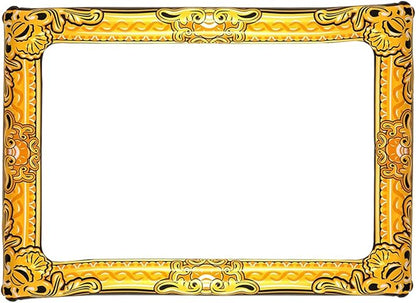 Inflatable Frame for Photo Booth and Selfies Parties Celebrations 31.5 x 23.5 (Gold)