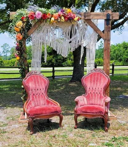 S.N.HANDICRAFTS Macrame Large Curtain Bohemian Boho Decoration Backdrop Wedding Wall Hanging (85X85) Natural