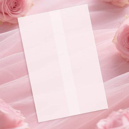 120 Pack Pre-Folded Vellum Jackets for 4x6 Invitations, Translucent Vellum Paper 4x6 Jackets, 100GSM Wedding Invitations Wraps, Envelope Liners for Birthdays, Baby Showers