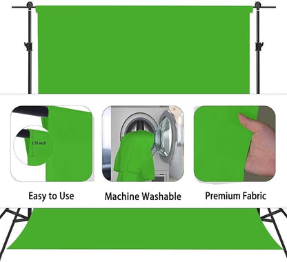 Green Screen Backdrop, Product Photo Backdrop for Photoshoot, Photography Background for Streaming Video Studio 10FTx20FT