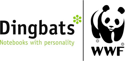 Dingbats A5 Wildlife Notebook Journal Hardcover, Cream 100gsm Ink-Proof Paper, 6.1 x 8.5 inches, 192 pages (Black Duck, Dotted).