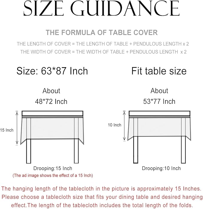 patdrea Designer Vintage Linen Tablecloth for Rectangle Table,French Soft Durable Floral Tablecloths,Colorful Table Cover for Kitchen Dining,Parties,Christmas,Thanksgiving,Party,63"x87"-Puno