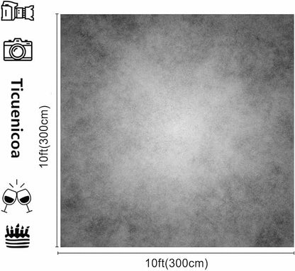 10x10ft Gray Abstract Photography Backdrops Grey Portrait Photo Studio Prop Background for Photographyer Ash Texture Backdrop for Party
