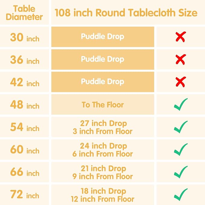 BRILLMAX 4 Pack Ivory Round Tablecloths 108 Inch - Circle Bulk Linen Polyester Fabric Washable Table Cloth Cover for Wedding Reception Banquet Birthday Party Buffet Restaurant